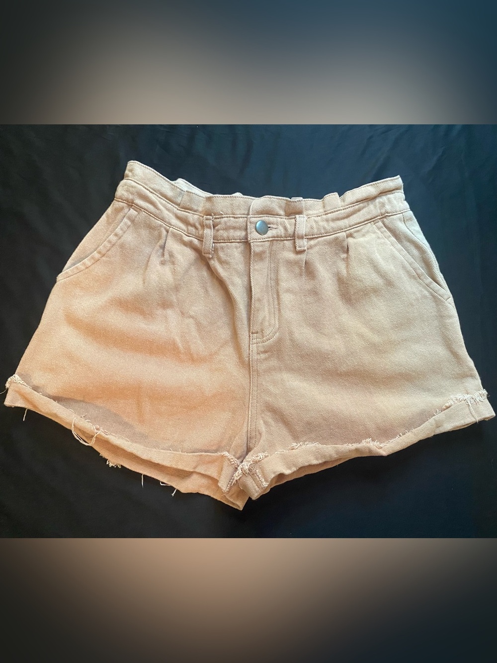 High-Rise Light Pink Women's Denim Shorts